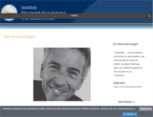Tablet Screenshot of drbraun-mentalcoach.de
